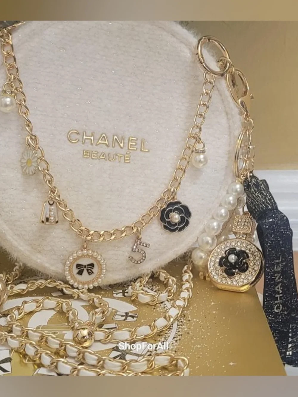 Chanel cosmetic bag pouch